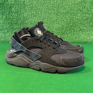 Nike Air Huarache Triple Black Suede 2020 318429-003 Men’s Size 11.5